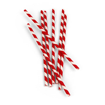 Paper Straws + Red