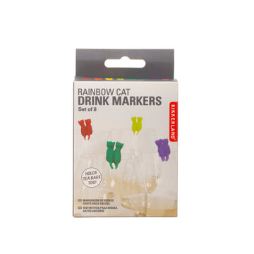 Rainbow Cat Drink Markers S/8