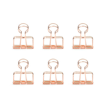 Copper Wire Clips Set Of 6